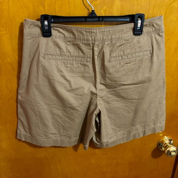 LIZ Claiborne tan khaki golf skort skirt shorts size 8 - Picture 7 of 11
